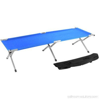 Trademark Innovations Aluminum Portable Folding Camping Bed and Cot, Portable Bed, 260 lbs Capacity 564168208